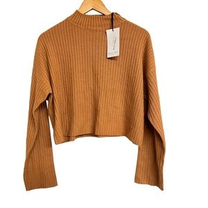 New‎ Brave Soul Ribbed Long Sleeve Mock Neck Top